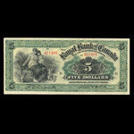 Canada, Royal Bank of Canada, 5 dollars : January 2, 1909