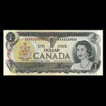 Canada, Bank of Canada, 1 dollar : 1973