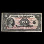 Canada, Bank of Canada, 20 dollars : 1935