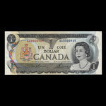 Canada, Bank of Canada, 1 dollar : 1973