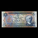 Canada, Bank of Canada, 5 dollars <br /> 1972