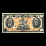 Canada, Royal Bank of Canada, 10 dollars : January 3, 1927