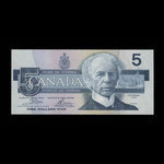 Canada, Bank of Canada, 5 dollars <br /> 1986