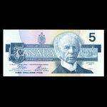 Canada, Bank of Canada, 5 dollars <br /> 1986