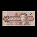 Canada, Bank of Canada, 2 dollars : 1986