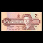 Canada, Bank of Canada, 2 dollars : 1986