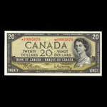 Canada, Bank of Canada, 20 dollars : 1954