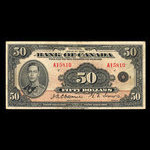 Canada, Bank of Canada, 50 dollars <br /> 1935