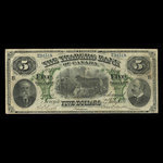 Canada, Traders Bank of Canada, 5 dollars : July 2, 1897