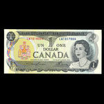 Canada, Bank of Canada, 1 dollar : 1973