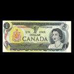 Canada, Bank of Canada, 1 dollar : 1973