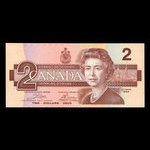 Canada, Bank of Canada, 2 dollars : 1986