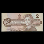 Canada, Bank of Canada, 2 dollars : 1986