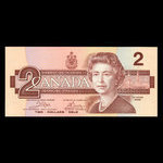 Canada, Bank of Canada, 2 dollars : 1986