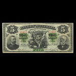 Canada, Bank of Montreal, 5 dollars : January 2, 1888