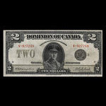 Canada, Dominion of Canada, 2 dollars <br /> June 23, 1923