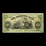 Canada, Dominion Bank, 10 dollars : January 3, 1910