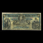 Canada, Standard Bank of Canada, 5 dollars : May 1, 1891