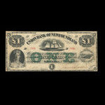 Canada, Union Bank of Newfoundland, 1 pound : May 1, 1880