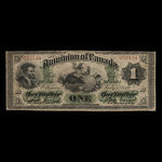 Canada, Dominion of Canada, 1 dollar : July 1, 1870