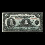 Canada, Bank of Canada, 1 dollar <br /> 1935