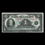 Canada, Bank of Canada, 1 dollar <br /> 1935