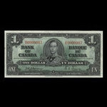 Canada, Bank of Canada, 1 dollar <br /> January 2, 1937