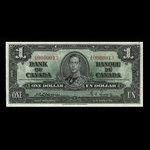 Canada, Bank of Canada, 1 dollar <br /> January 2, 1937