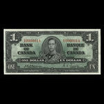 Canada, Bank of Canada, 1 dollar <br /> January 2, 1937