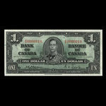 Canada, Bank of Canada, 1 dollar <br /> January 2, 1937