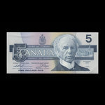 Canada, Bank of Canada, 5 dollars <br /> 1986