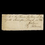 Canada, J.S. Moore, 3 shillings, goods : March 25, 1843