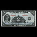 Canada, Bank of Canada, 2 dollars : 1935