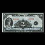 Canada, Bank of Canada, 2 dollars : 1935