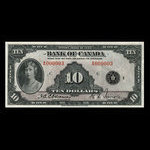 Canada, Bank of Canada, 10 dollars : 1935