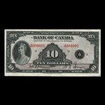 Canada, Bank of Canada, 10 dollars : 1935