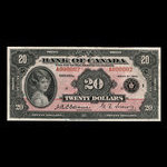 Canada, Bank of Canada, 20 dollars <br /> 1935