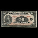 Canada, Bank of Canada, 50 dollars <br /> 1935