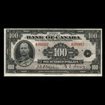 Canada, Bank of Canada, 100 dollars <br /> 1935