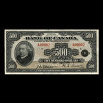 Canada, Bank of Canada, 500 dollars <br /> 1935