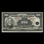 Canada, Bank of Canada, 1,000 dollars <br /> 1935