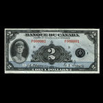 Canada, Bank of Canada, 2 dollars <br /> 1935