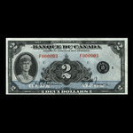 Canada, Bank of Canada, 2 dollars : 1935