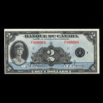 Canada, Bank of Canada, 2 dollars <br /> 1935