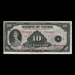 Canada, Bank of Canada, 10 dollars <br /> 1935