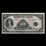 Canada, Bank of Canada, 10 dollars <br /> 1935