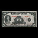 Canada, Bank of Canada, 10 dollars <br /> 1935