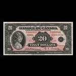 Canada, Bank of Canada, 20 dollars <br /> 1935