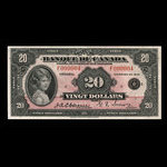 Canada, Bank of Canada, 20 dollars <br /> 1935