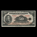 Canada, Bank of Canada, 50 dollars <br /> 1935